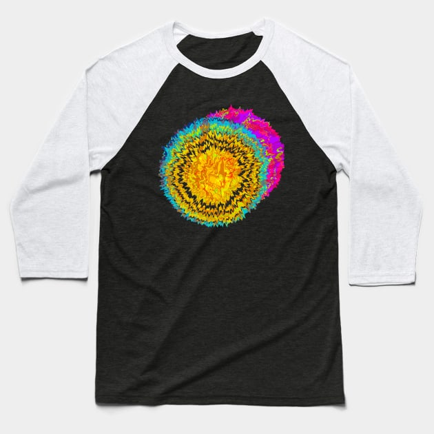 Color Burst Baseball T-Shirt by LinerDesigns